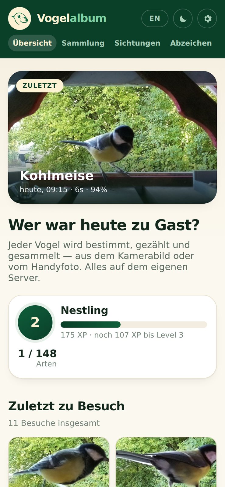 Die Sammlung auf dem Telefon